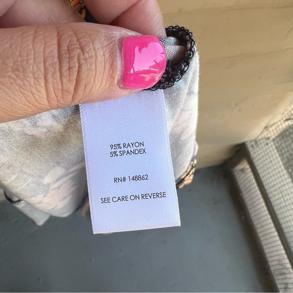 Torrid Black Floral Mini Flutter-Sleeve Skater Dress - Size 2X - Stretch Modest - Picture 7 of 10